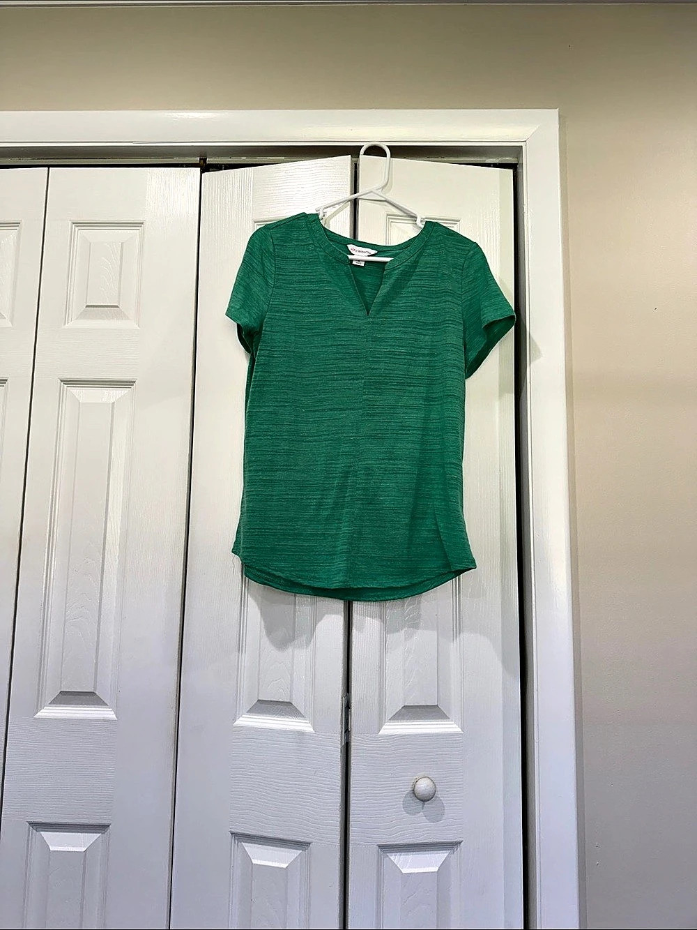 Green Short Sleeve Top